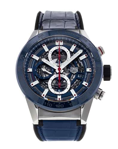 Tag Heuer Carrera Skeleton Dial Leather Strap